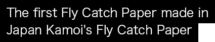 The first Fly Catch Paper made in Japan Kamoi's Fly Catch Paper 